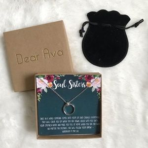 Dear Ava Silver Soul Sister Necklace